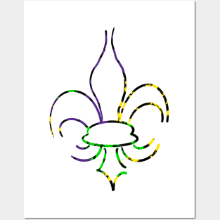 Mardi Gras Fleur De Lis Posters and Art